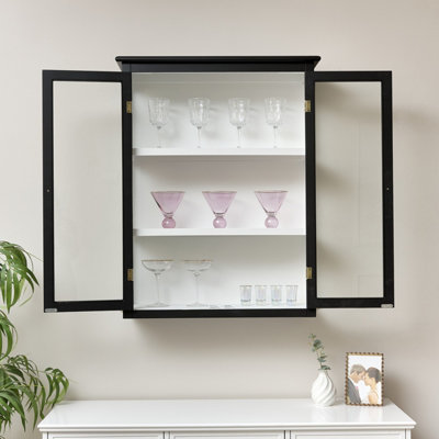 Glass fronted wall display cabinet new arrivals