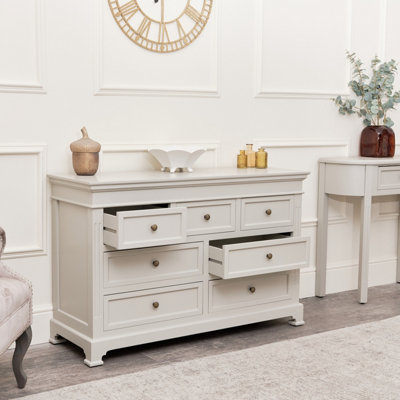 Grey chest of clearance drawers the range