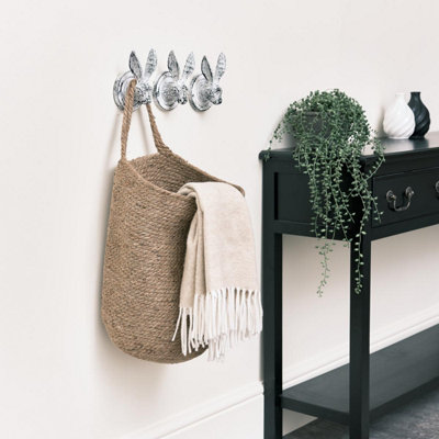 Melody Maison Large Jute Hanging Basket DIY at B&Q