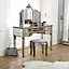 Melody Maison Large Mirrored Dressing Table - Tiffany Range