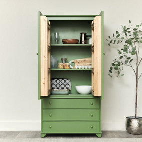 Melody Maison Large Olive Green Pantry/Storage Closet