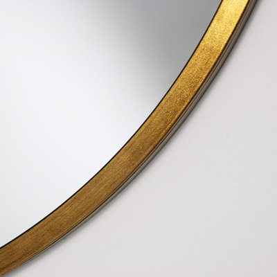 Melody Maison Large Round Gold Mirror 100cm x 100cm