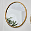 Melody Maison Large Round Gold Wall Mirror 50cm x 50cm