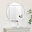 Melody Maison Large Round White Wall Mirror 97cm x 97cm
