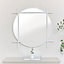 Melody Maison Large Round White Wall Mirror 97cm x 97cm