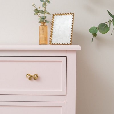 Melody Maison Large Scalloped 3 Drawer Chest of Drawers - Staunton Pink  Range