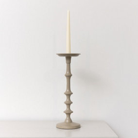 Melody Maison Large Taupe Candle Holder - 36cm