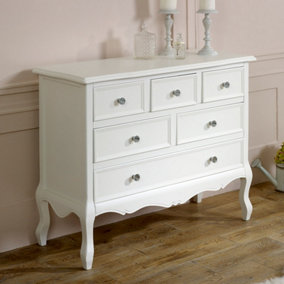 Melody Maison Large White Chest of Drawers - Victoria Range