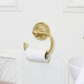Melody Maison Luxe Gold Toilet Roll Holder 17cm x 16 cm