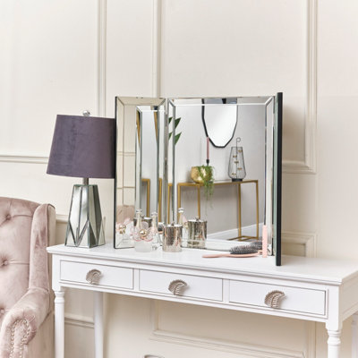 Melody Maison Mirrored Dressing Table Triple Mirror