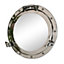 Melody Maison Nautical Porthole Mirror in Silver - 38cm x 38cm