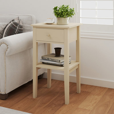 Melody Maison One Drawer Bedside Table - Abbey Cream Range