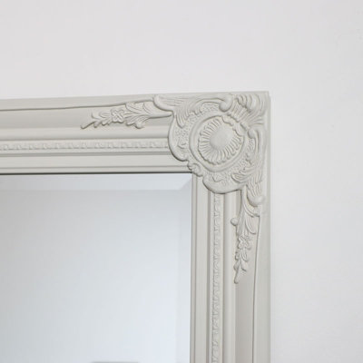 Melody Maison Ornate Tall Taupe Wall / Leaner Mirror 47cm x 142cm