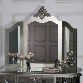 Melody Maison Ornate Triple Dressing Table Mirror - Tiffany Range