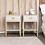 Melody Maison Pair of One Drawer Bedside Tables - Elle Stone Range