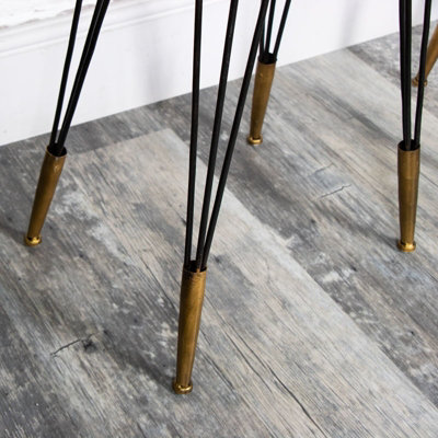 Melody Maison Pair of Retro Industrial Metal Side Tables