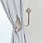 Melody Maison Pair of Silver Angel Wing Curtain Tie Backs