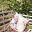 Melody Maison Pink Arched Metal Garden Bench
