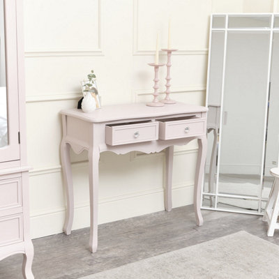 Melody Maison Pink Curved Console & Dressing Table