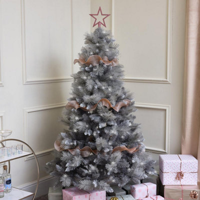 Melody Maison Pink Sparkle Ruffle Christmas Tree Ribbon - 270cm