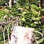 Melody Maison Pink Vintage Metal Garden Bench