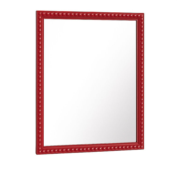 Melody Maison Rectangle Brick Red Bobbin Bobble Wall Mirror Melody Maison Rectangle Brick Red Bobbin Bobble Wall Mirror
