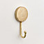 Melody Maison Round Gold Hammered Wall Hook