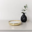 Melody Maison Round Hammered Gold 3 Wick Candle Pot