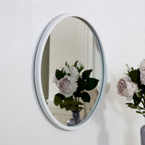 Melody Maison Round White Wall Mirror 50cm x 50cm