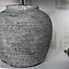 Melody Maison Rustic Grey Stone Round Table Lamp