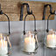 Melody Maison Rustic Wall Mounted Hook Tealight Holder