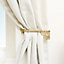 Melody Maison Set of 2 Antique Gold Metal Flower Curtain Tie Backs