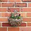 Melody Maison Set of 2 Ornate Antique Grey Wall Planters