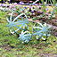 Melody Maison Set Of 3 Antique Sage Green Decorative Garden Spheres