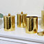 Melody Maison Set of 3 Hammered Gold Metal Jars