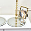 Melody Maison Set of 4 Gold Laurel Leaf Mirrored Placemats