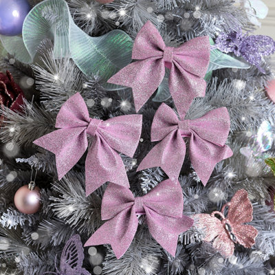 Christmas shop tree bows