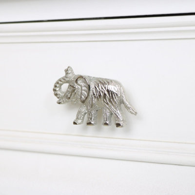 Melody Maison Silver Elephant Drawer Knob