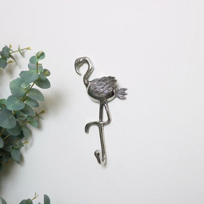 Melody Maison Silver Flamingo Wall Hook