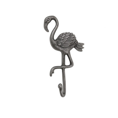 Melody Maison Silver Flamingo Wall Hook