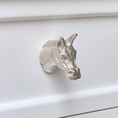 Melody Maison Silver Horse Drawer Knob