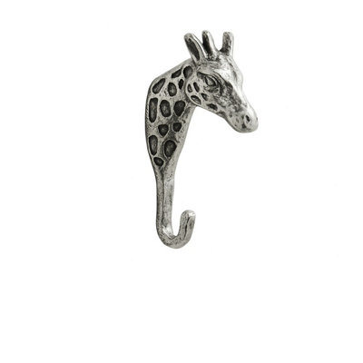 Melody Maison Silver Metal Giraffe Wall Hook