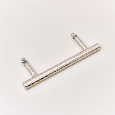 Melody Maison Silver Metal Hammered Bar Pull Drawer Handle