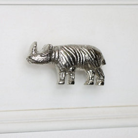 Melody Maison Silver Rhino Drawer Knob