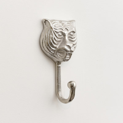 Melody Maison Silver Tiger Head Wall Hook Price Comparisons | Compare The Build