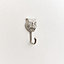 Melody Maison Silver Tiger Head Wall Hook