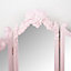 Melody Maison Small Pink Ornate Rose Triple Mirror - 37cm x 38cm