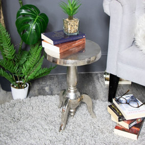 Melody Maison Small Silver Round Side Table