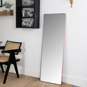 Melody Maison Tall Copper Wall / Floor / Leaner Mirror 47cm x 142cm