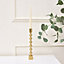 Melody Maison Tall Gold Metal Candle Holder